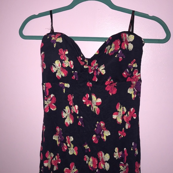 Strapless floral Macy’s high-low party dress - Picture 2 of 3
